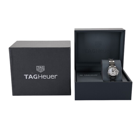 TAG Heuer Carrera WAR2414 Diamond Calibre 9 MOP 29mm Ladies Watch Serviced +Box main image 8